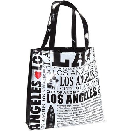 AMERICAWARE Americaware VTBLAC01 Los Angeles Vinyl Cosmo Bag VTBLAC01